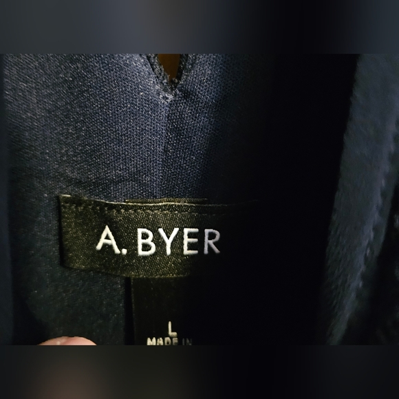 A. Byer Navy Lace Mini Dress L - Picture 3 of 5